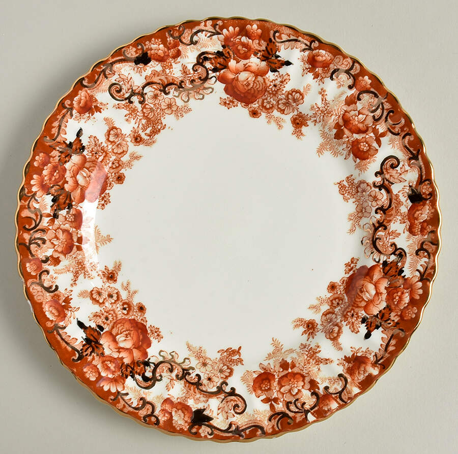 Victorian Rust Salad Plate by Samuel Radford-1