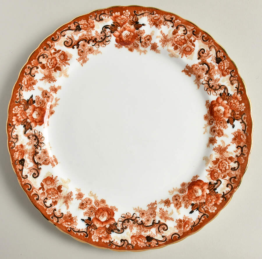 Victorian Rust Dinner Plate by Samuel Radford-1