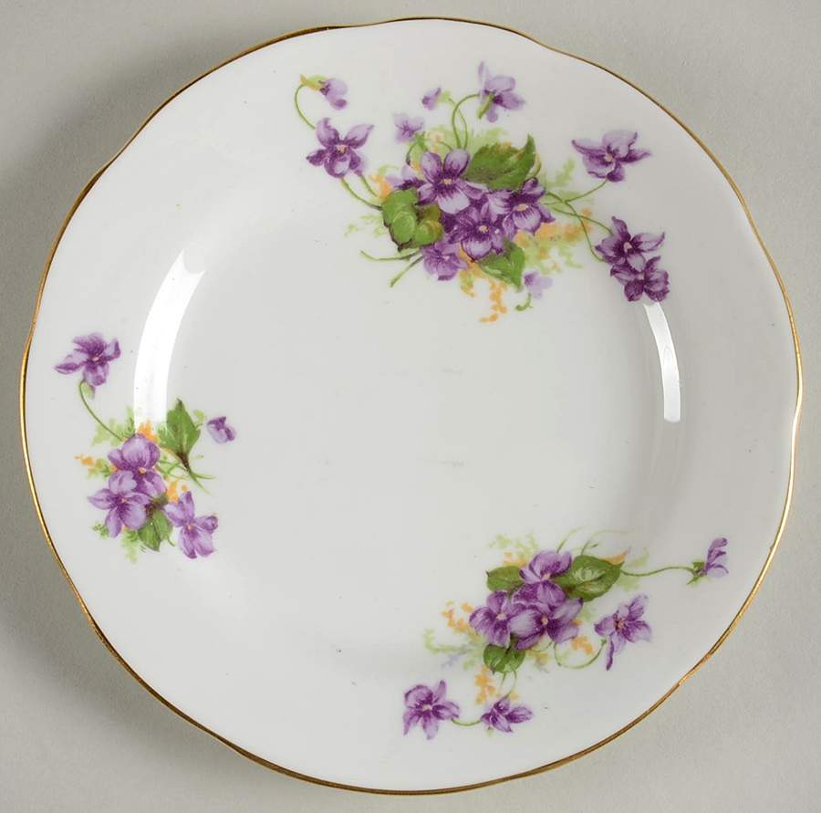 Violet (Scalloped) Bread & Butter Plate by Samuel Radford-1