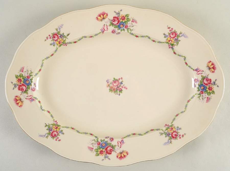 The Kingsford 17" Oval Serving Platter by Royal Bohemian-1