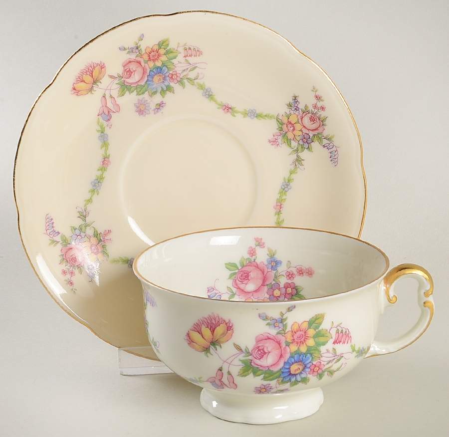 The Kingsford Footed Cup & Saucer Set by Royal Bohemian-1