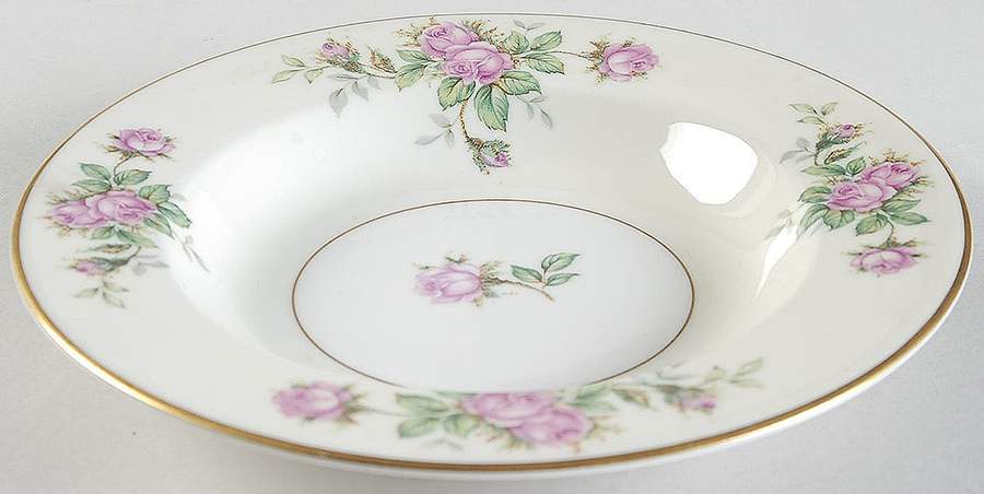 Classic Rose Rim Soup Bowl by Royal Cathay-1