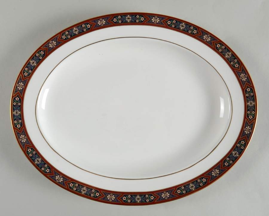 Dauphin 13" Oval Serving Platter by Royal Crown Derby-1