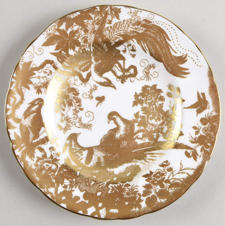 Gold Aves Bread & Butter Plate by Royal Crown Derby-1
