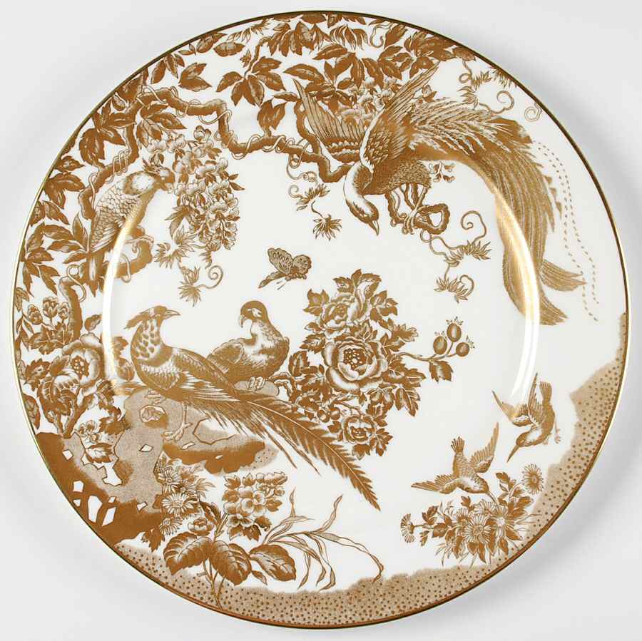 Gold Aves Service Plate (Charger) by Royal Crown Derby-1