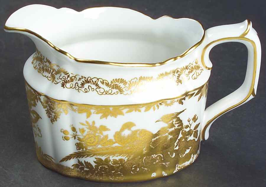 Gold Aves Creamer by Royal Crown Derby-1