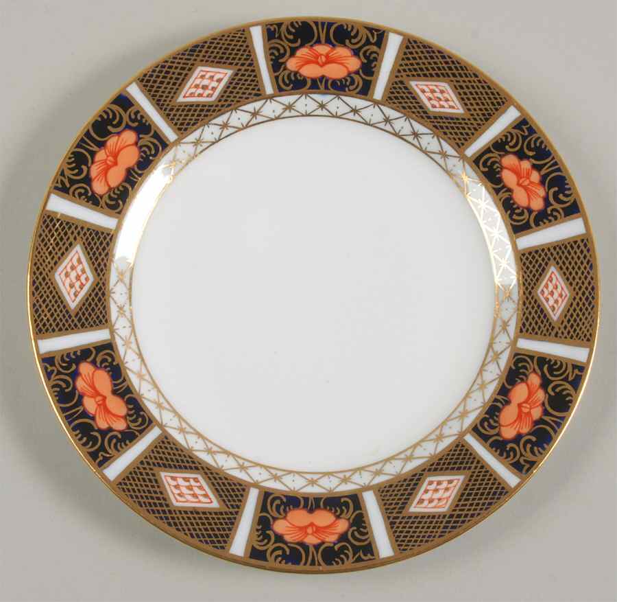 Old Imari Border Dessert/Pie Plate by Royal Crown Derby-1