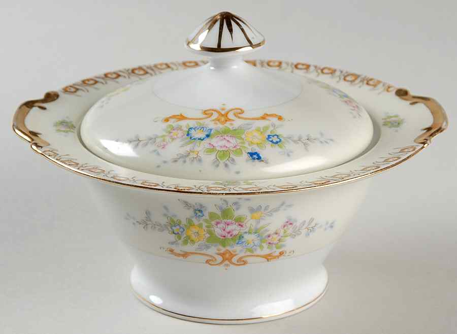 RCJ3 Sugar Bowl & Lid by Royal China Japan-1