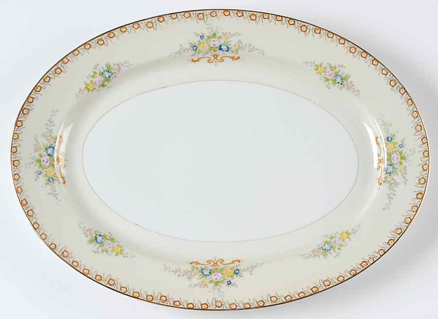RCJ3 14" Oval Serving Platter by Royal China Japan-1