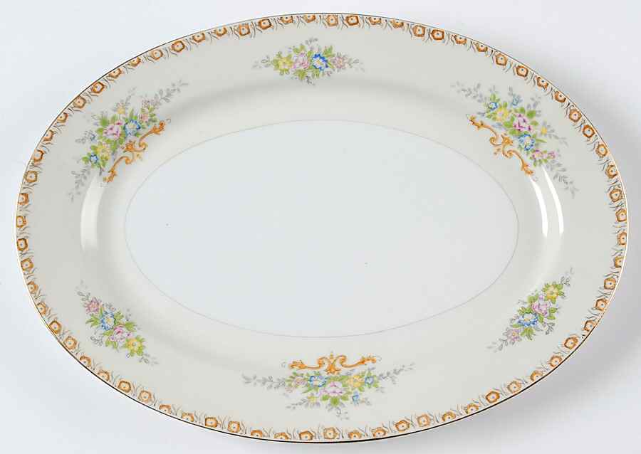 RCJ3 12" Oval Serving Platter by Royal China Japan-1