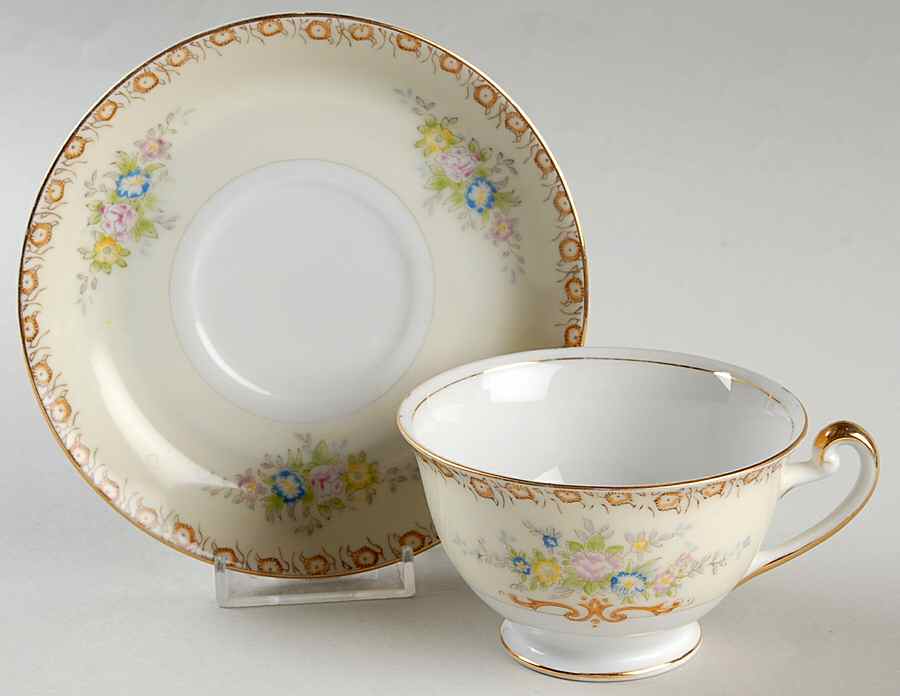 RCJ3 Footed Cup & Saucer Set by Royal China Japan-1