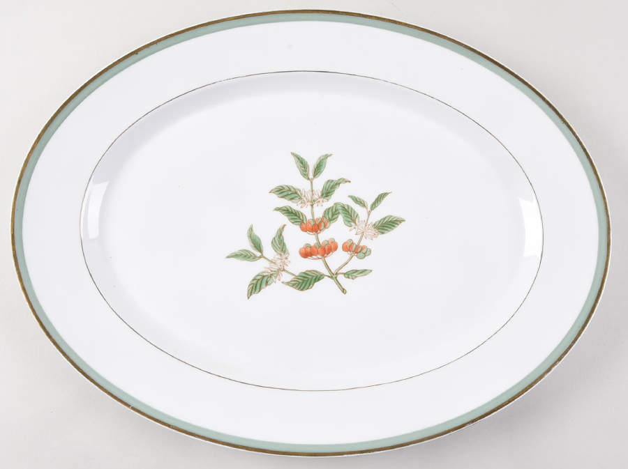Java 16" Oval Serving Platter by Royal Copenhagen-1