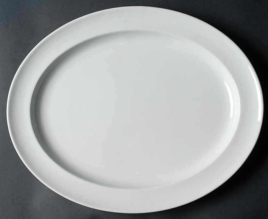 Whitepot 15" Oval Serving Platter by Royal Copenhagen-1