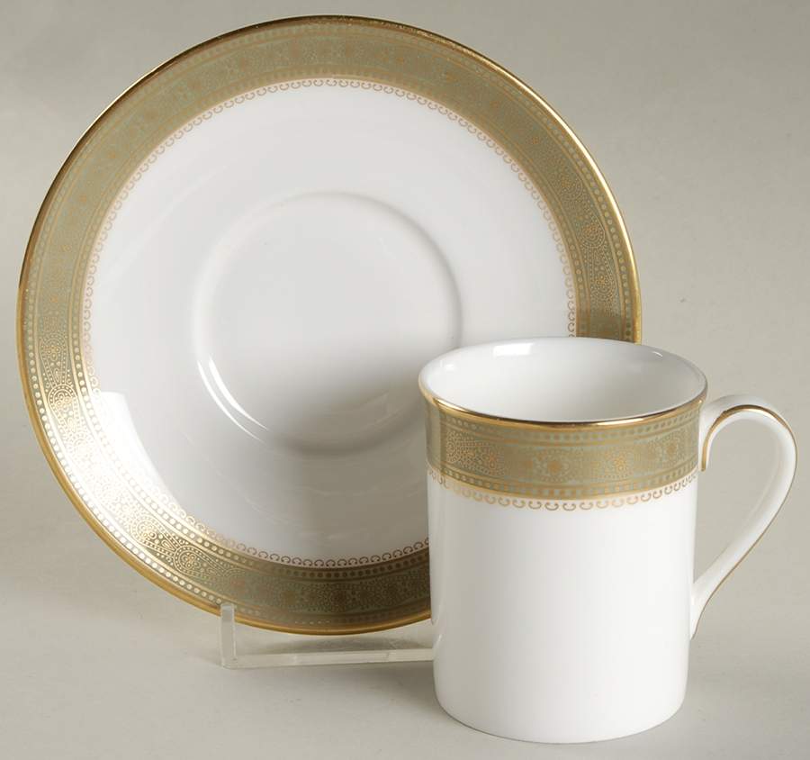 Belvedere Flat Demitasse Cup & Saucer Set by Royal Doulton-1