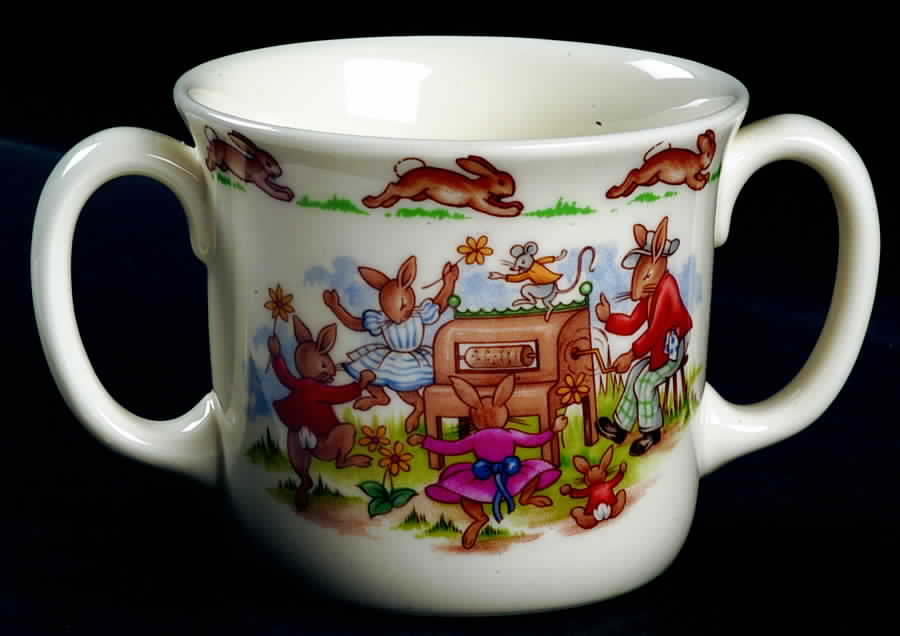 Bunnykins (Albion Shape) 2 Handled Hug a Mug Mug by Royal Doulton-1