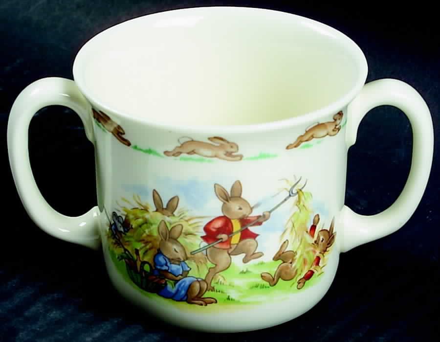 Bunnykins (Albion Shape) 2 Handled Hug a Mug Mug by Royal Doulton-1