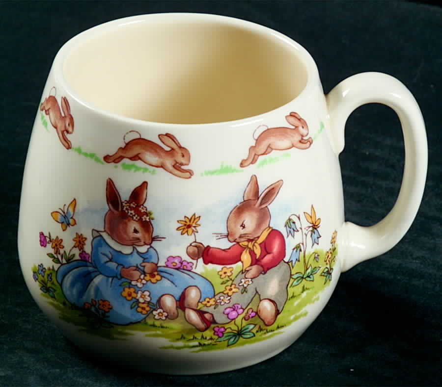 Bunnykins (Albion Shape) 1 Handle Don Mug by Royal Doulton-1