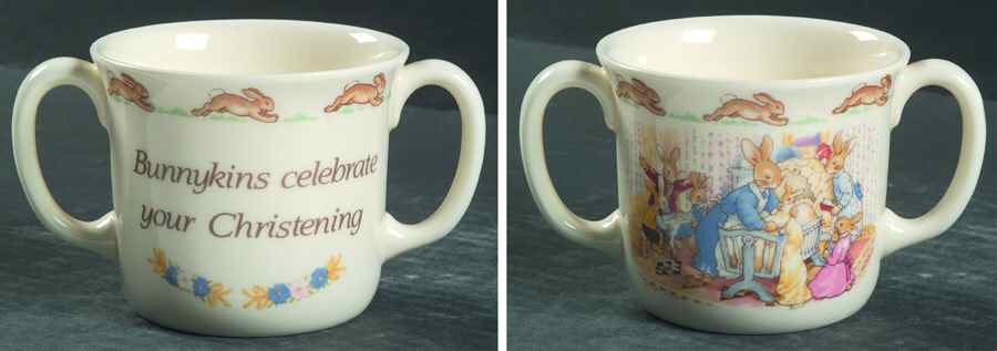 Bunnykins (Albion Shape) 2 Handled Hug a Mug Mug by Royal Doulton-1
