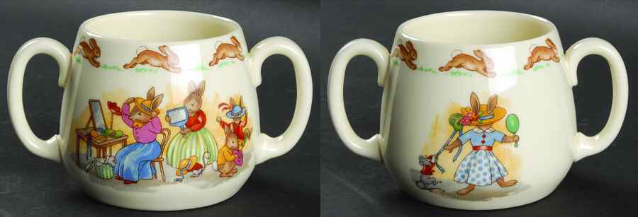 Bunnykins (Albion Shape) 2 Handle Don Mug by Royal Doulton-1