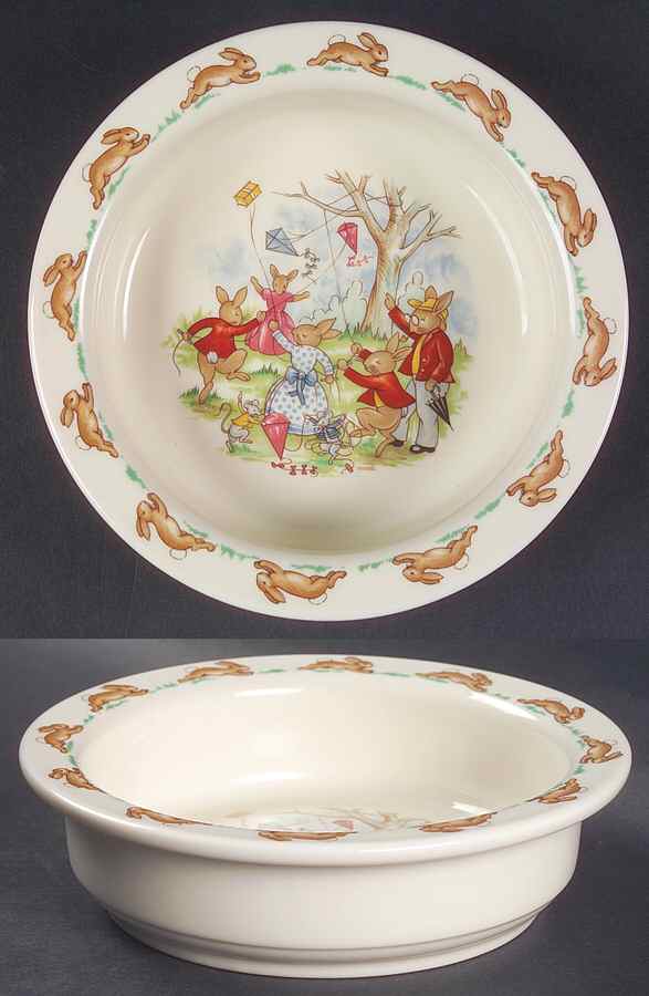 Bunnykins (Albion Shape) 6" Round Baby Plate by Royal Doulton-1