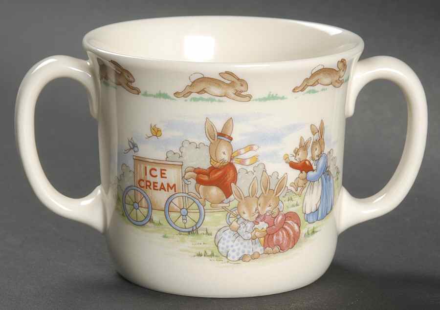 Bunnykins (Albion Shape) 2 Handled Hug a Mug Mug by Royal Doulton-1