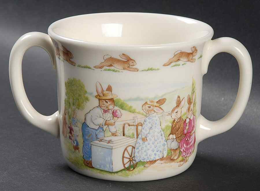Bunnykins (Albion Shape) 2 Handled Hug a Mug Mug by Royal Doulton-1