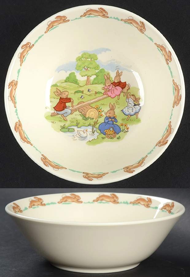 Bunnykins (Albion Shape) Coupe Cereal Bowl by Royal Doulton-1