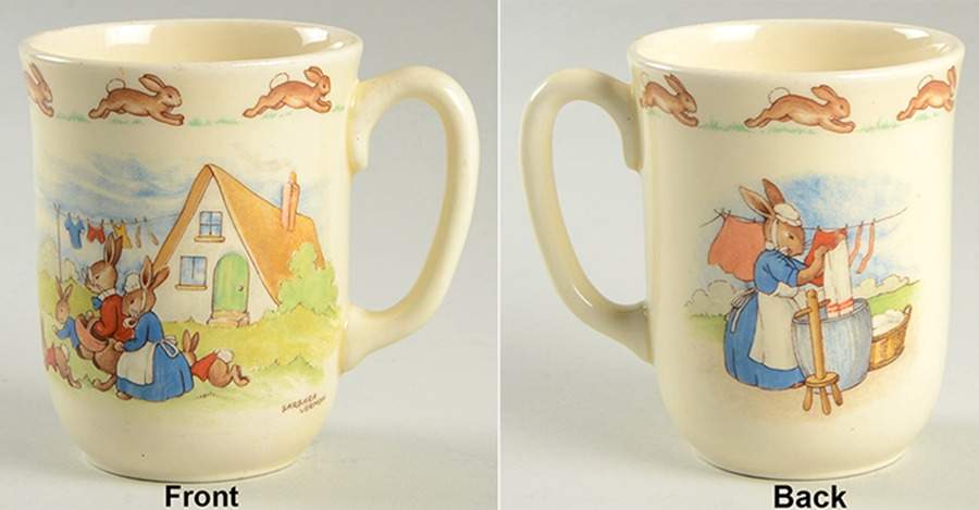 Bunnykins (Albion Shape) 1 Handle Don Beaker by Royal Doulton-1