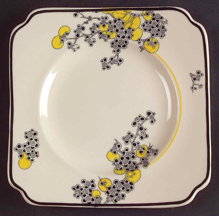 Carnival Square Bread & Butter Plate by Royal Doulton-1