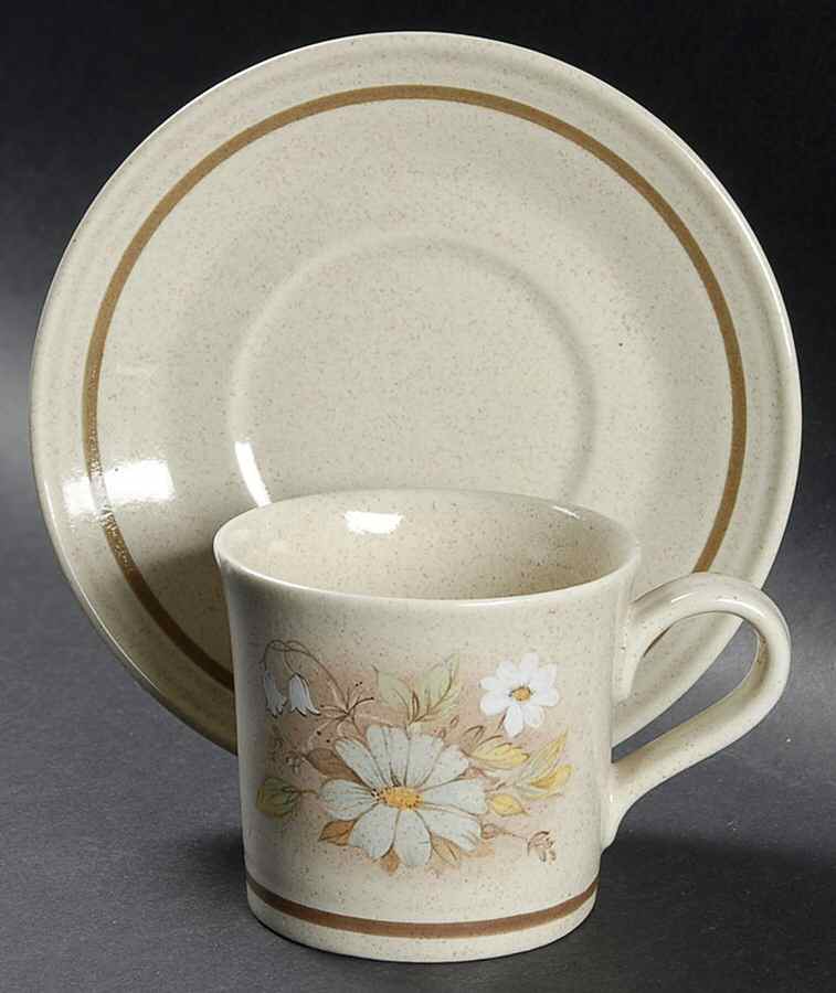 Florinda Flat Demitasse Cup & Saucer Set by Royal Doulton-1