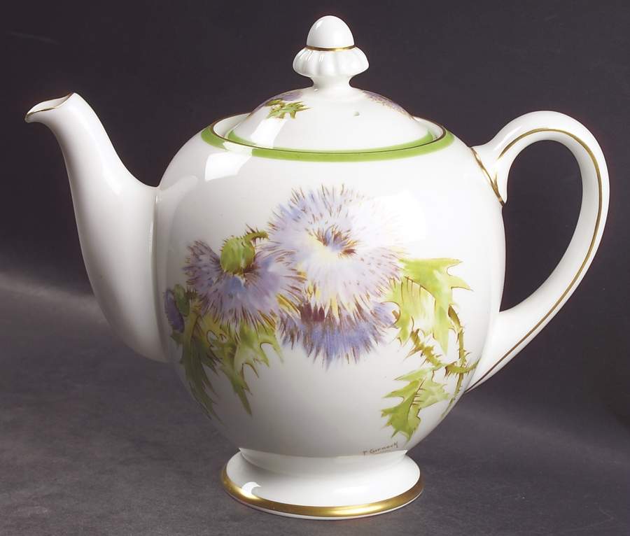 Glamis Thistle Teapot & Lid by Royal Doulton-1