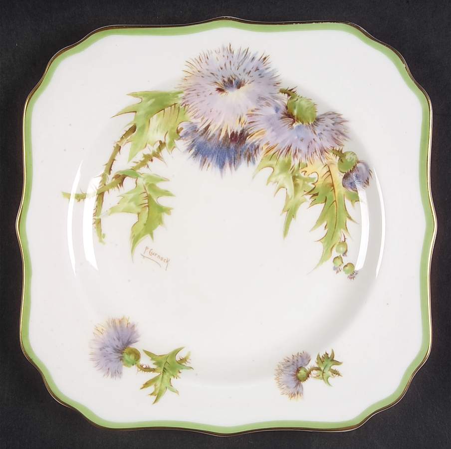Glamis Thistle Square Luncheon Plate by Royal Doulton-1