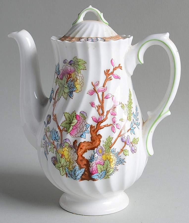 Indian Tree Mini Coffee Pot & Lid by Royal Doulton-1