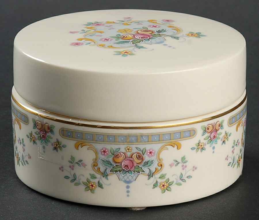 Juliet Round Box & Lid by Royal Doulton-1
