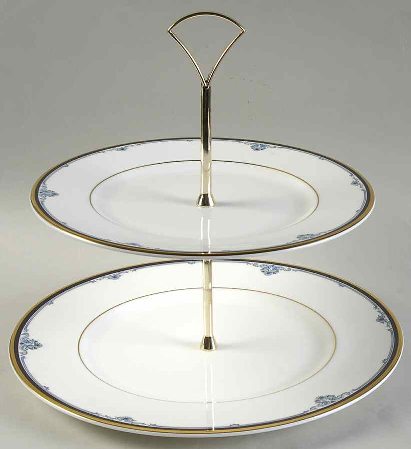 Princeton 2 Tiered Serving Tray (Dinner & Salad Plate) by Royal Doulton-1