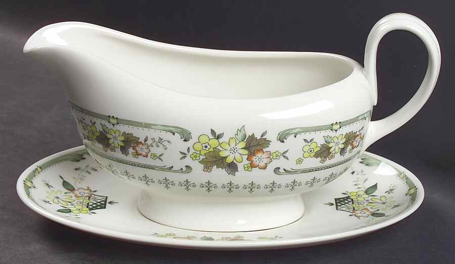 Provencal Gravy Boat & Underplate by Royal Doulton-1