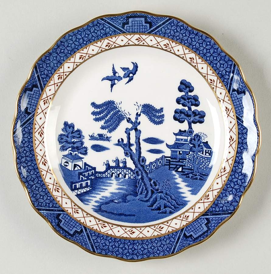 Real Old Willow Bread & Butter Plate by Royal Doulton-1