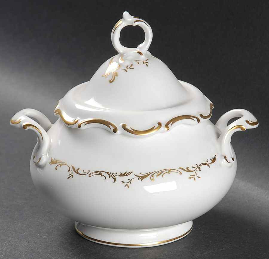 Richelieu Sugar Bowl & Lid by Royal Doulton-1