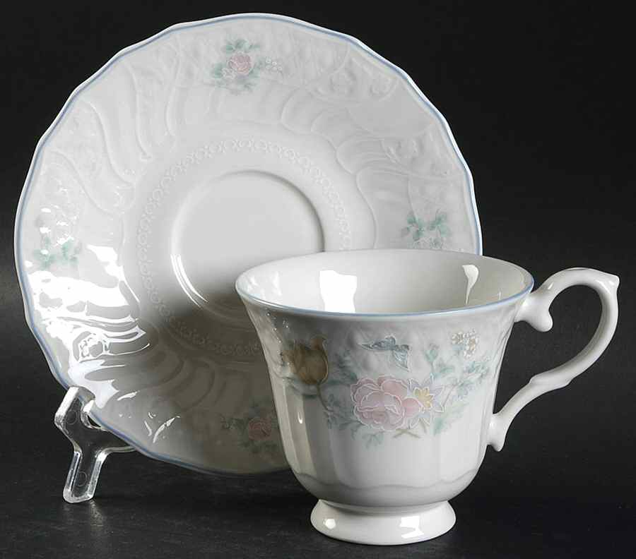 Valencia Footed Cup & Saucer Set by Royal Doulton-1