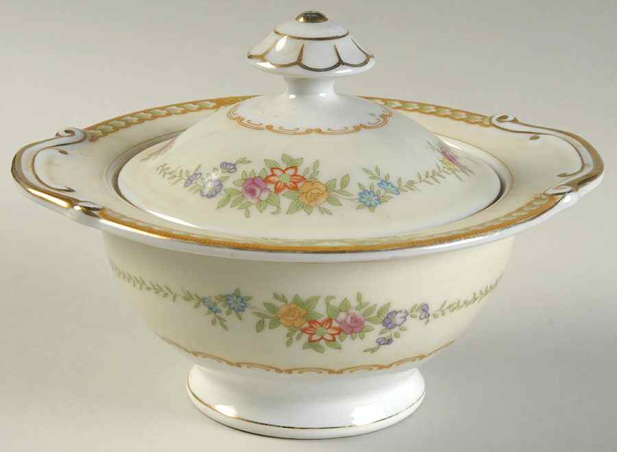 RDB3 (JAPAN) Sugar Bowl & Lid by Royal Derby (Japan)-1
