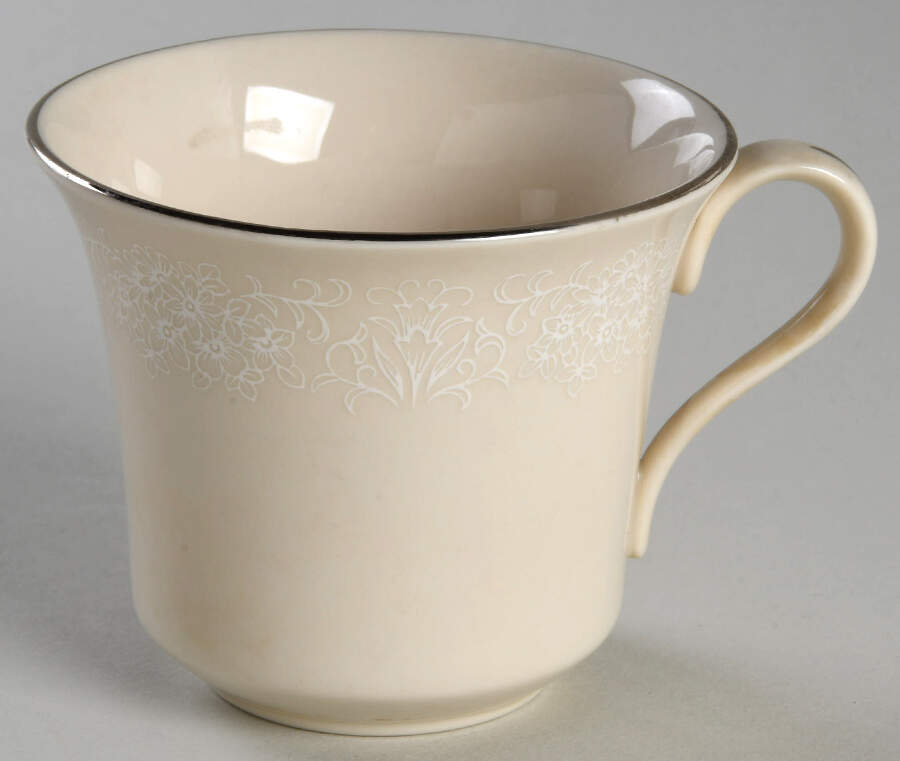 Champagne Lace (All Cream) Flat Cup by Ridgewood-1