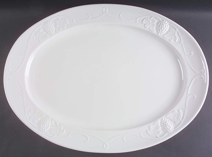 Grape 21" Oval Serving Platter by Red Cliff-1