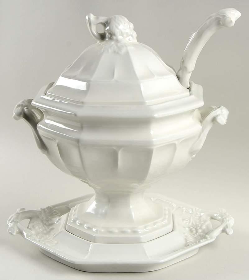 Grape Tureen & Lid w/Ladle & Underplate by Red Cliff-1