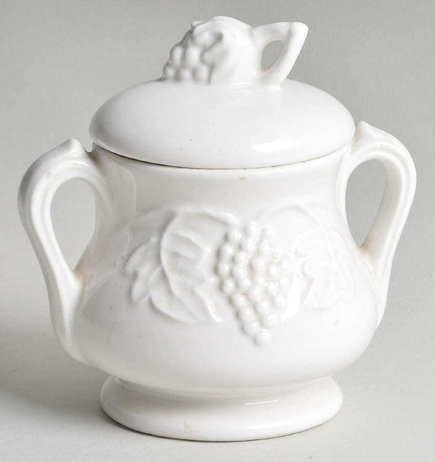 Grape Sugar Bowl & Lid by Red Cliff-1