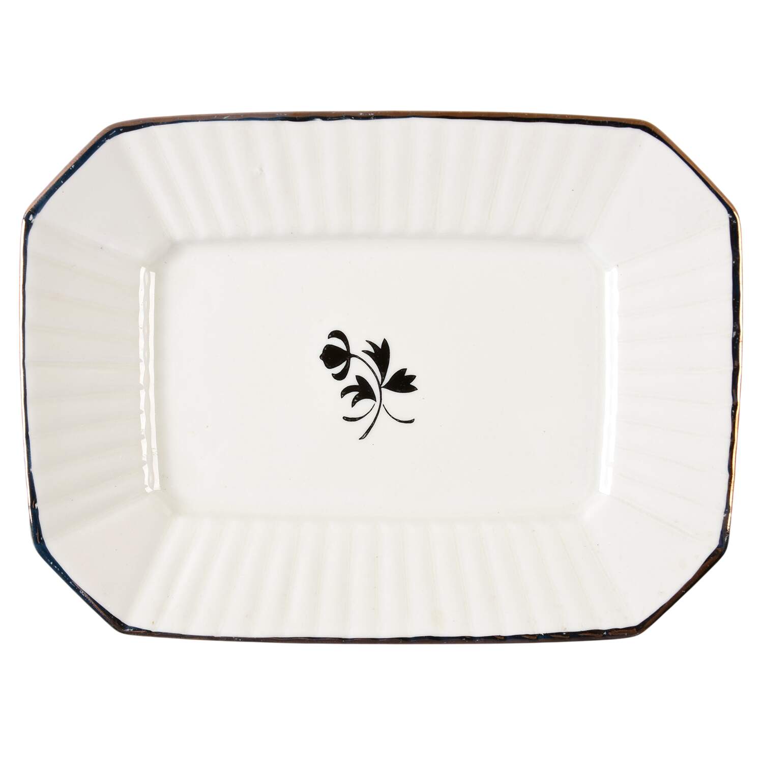 Tea Leaf Underplate for Gravy Boat by Red Cliff-1