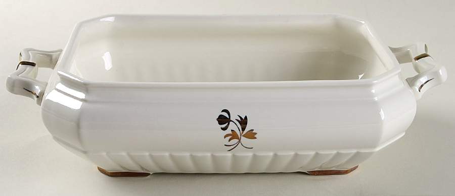 Tea Leaf Rectangular Vegetable Bowl No Lid by Red Cliff-1