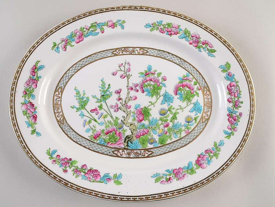 Indian Tree 15" Oval Serving Platter by Regent (England)-1