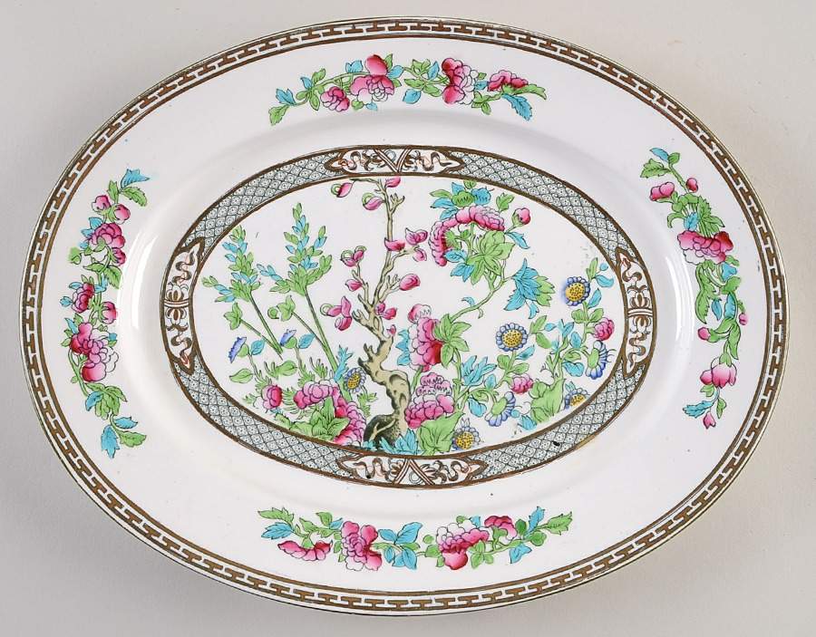 Indian Tree 13" Oval Serving Platter by Regent (England)-1