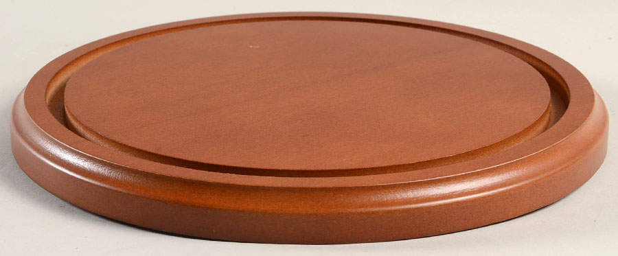 Dinnerware Storage & Cleaning Products Walnut Wood Display Base by Replacements-1