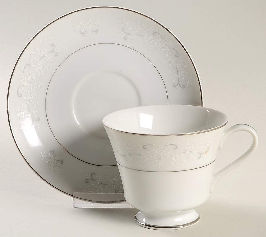 Florence Footed Cup & Saucer Set by Royal Essex-1